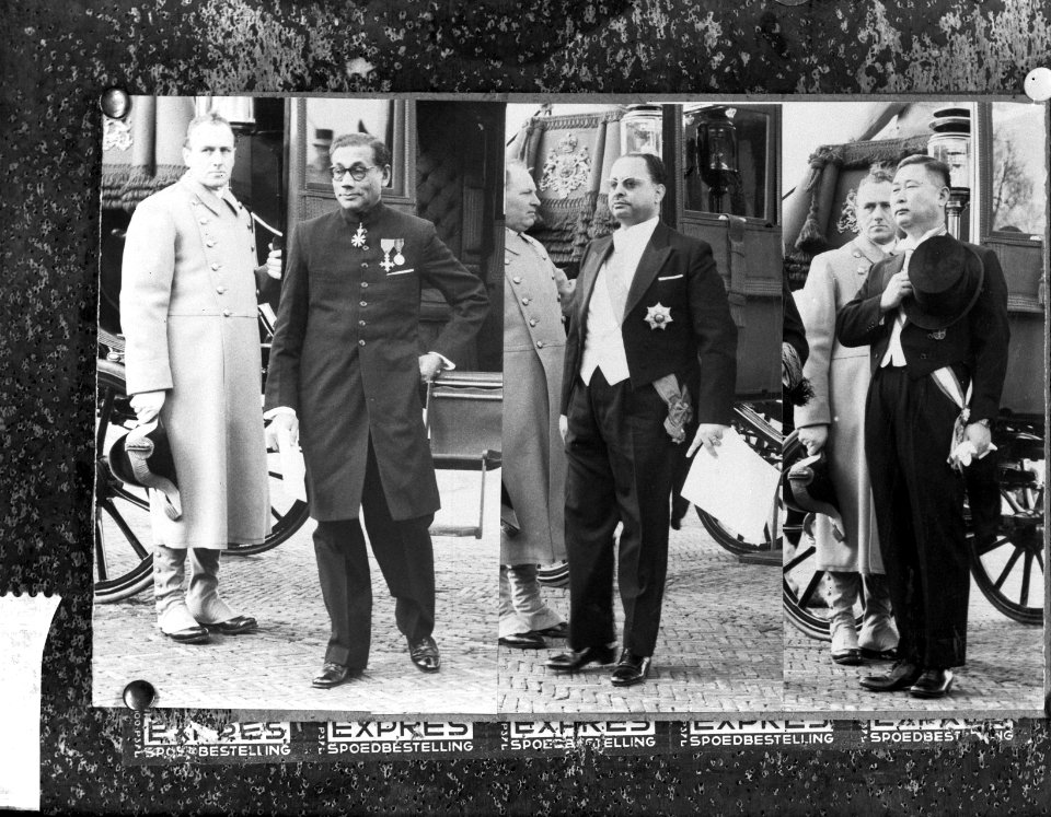 Ambassadeurs van Ceylon, Korea, Albanie op Huis Den Bosch, Bestanddeelnr 913-4289