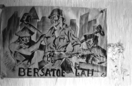 Ambarawa 28-7-1947 Tekeningen aan de wand , Bestanddeelnr 1672