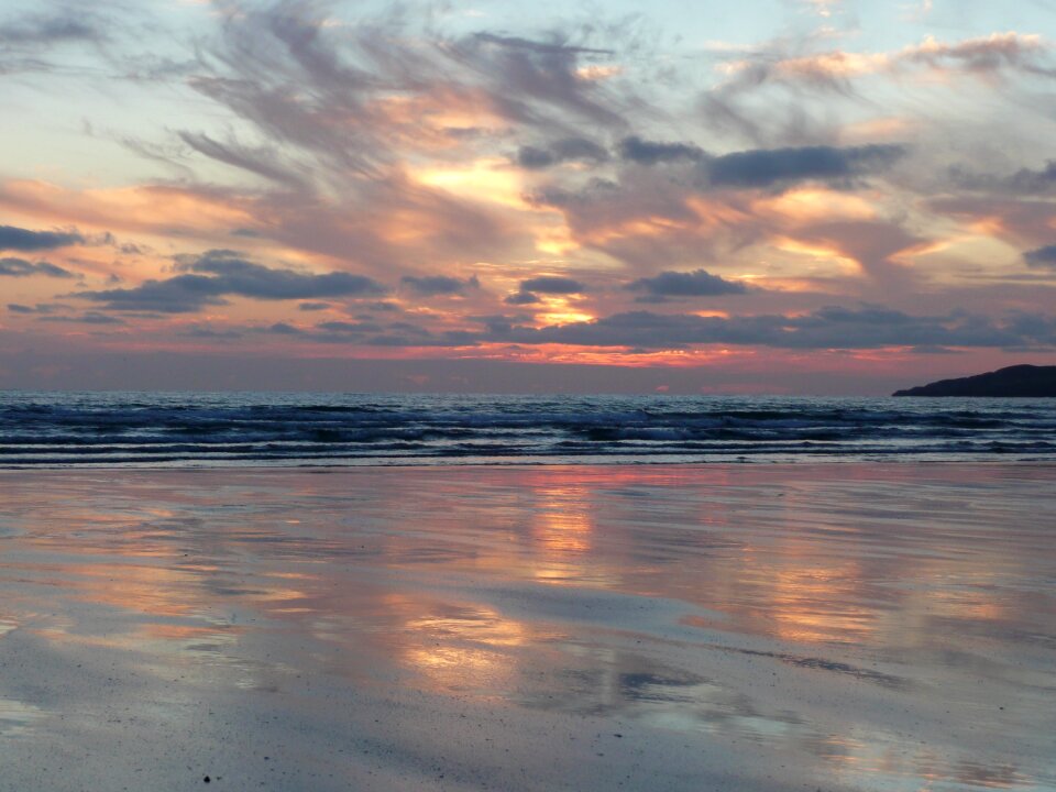 Beautiful evening sky clouds