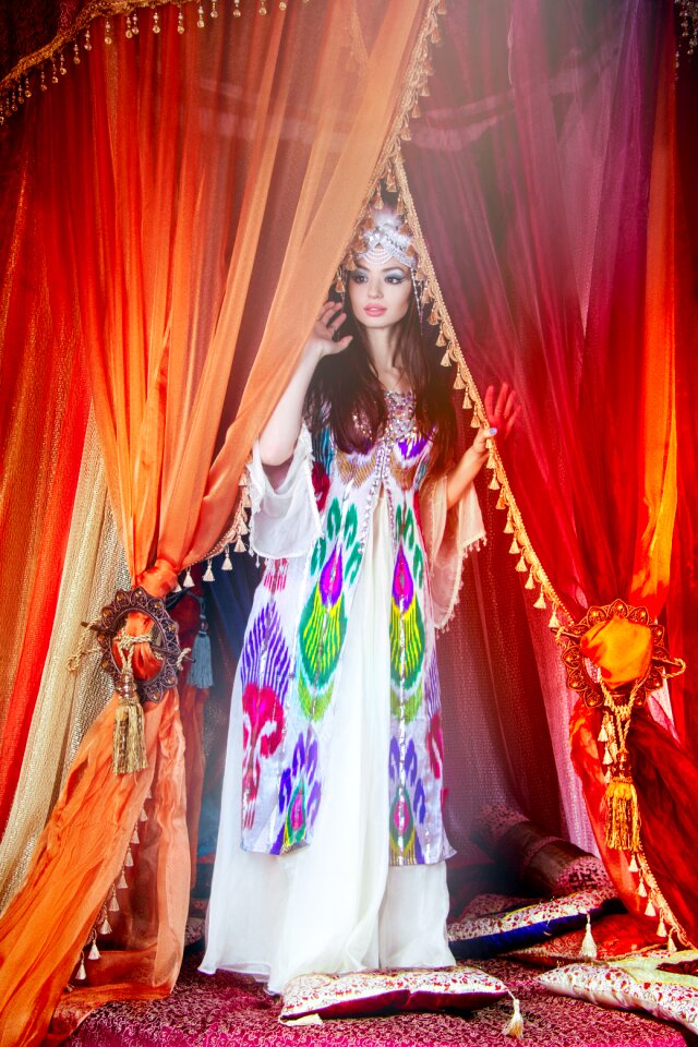 Princess smiling woman
