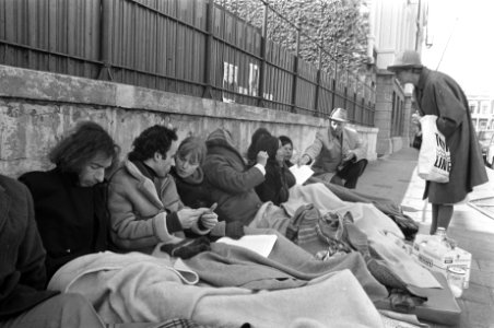 Ambassades, hongerstakingen, demonstranten, Bestanddeelnr 925-5472