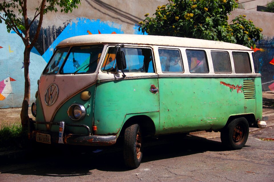 Green white vintage