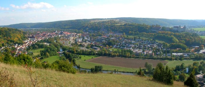 Altstadt mit Willibaldsburg Eichstätt -20121005