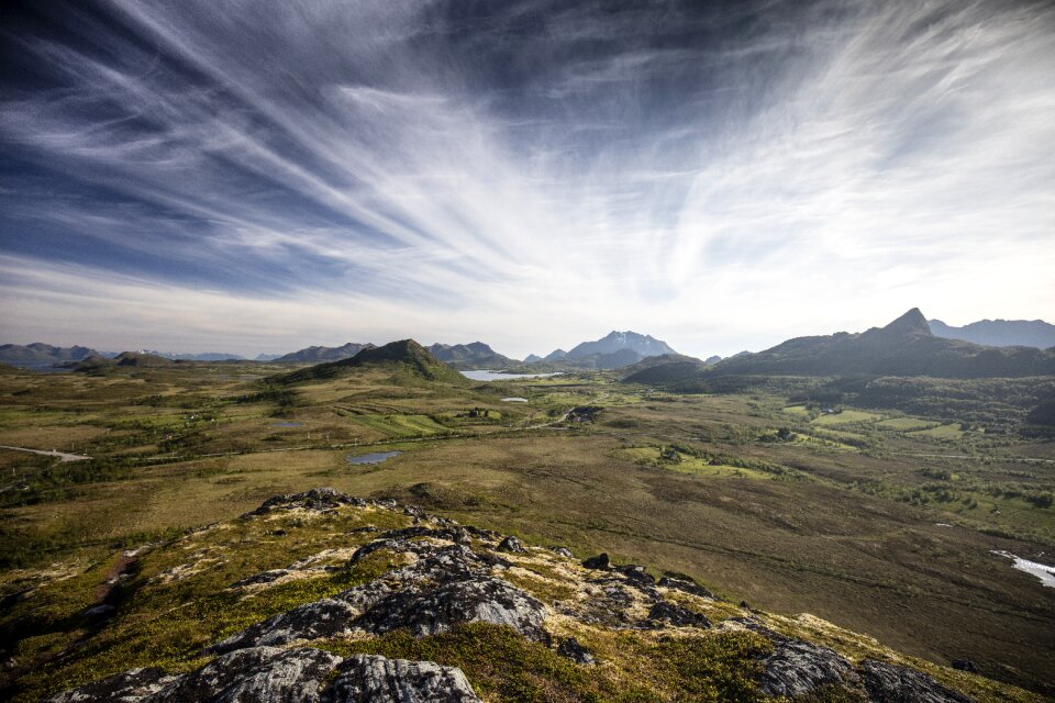 Mountain landscape arctic circle