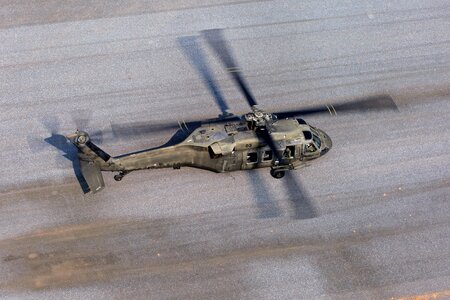 Landing military propeller photo