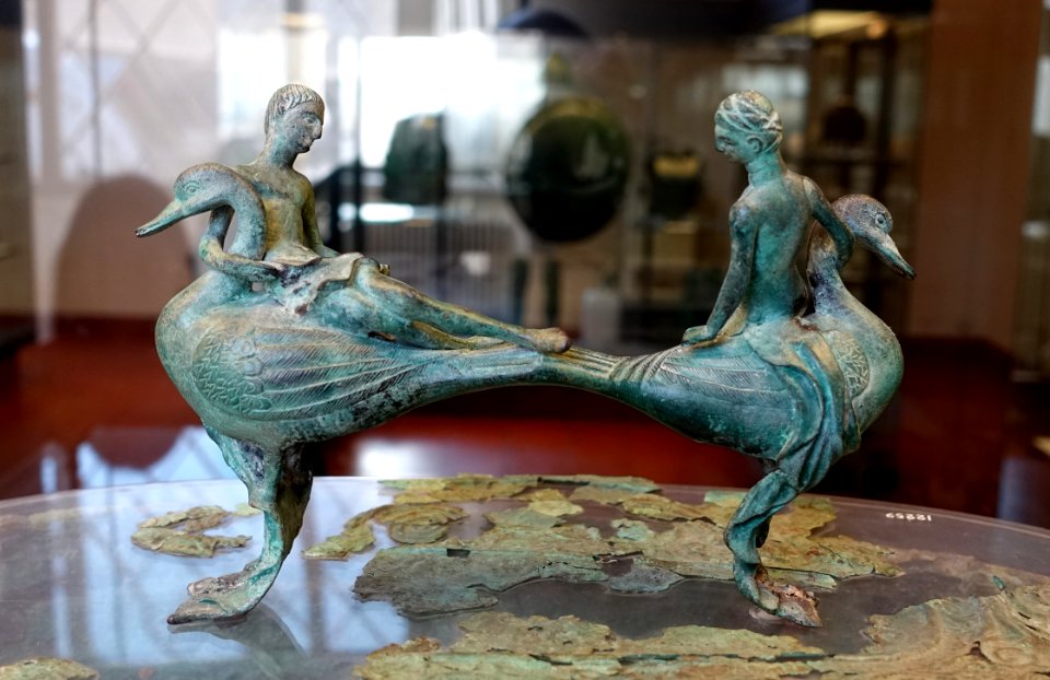 Amazonomachy, cist decoration, Vulci, late 4th century BC, bronze, inv. 12259, 12260 - Museo Gregoriano Etrusco - Vatican Museums - DSC01160