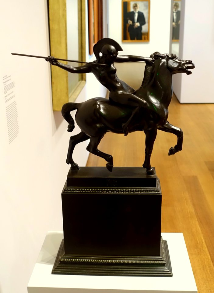 Amazon by Franz von Stuck, 1897, bronze - Busch-Reisinger Museum - Harvard University - DSC01661
