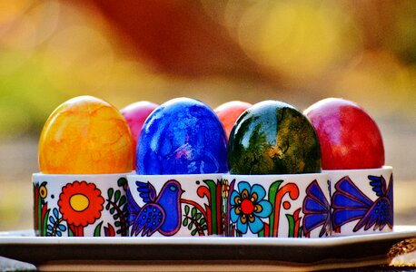 Happy easter egg colored
