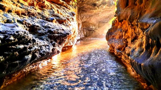 Amazing view of Robber Cave Dehradun Uttarakhand India photo