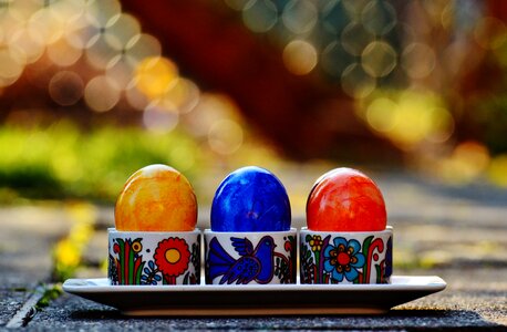 Happy easter egg colored