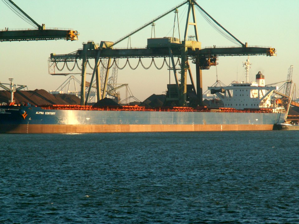 Alpha Century - IMO 9226530 - Callsign SWJV, Mississippi harbour, Port of Rotterdam, Holland 29-Jan-2006