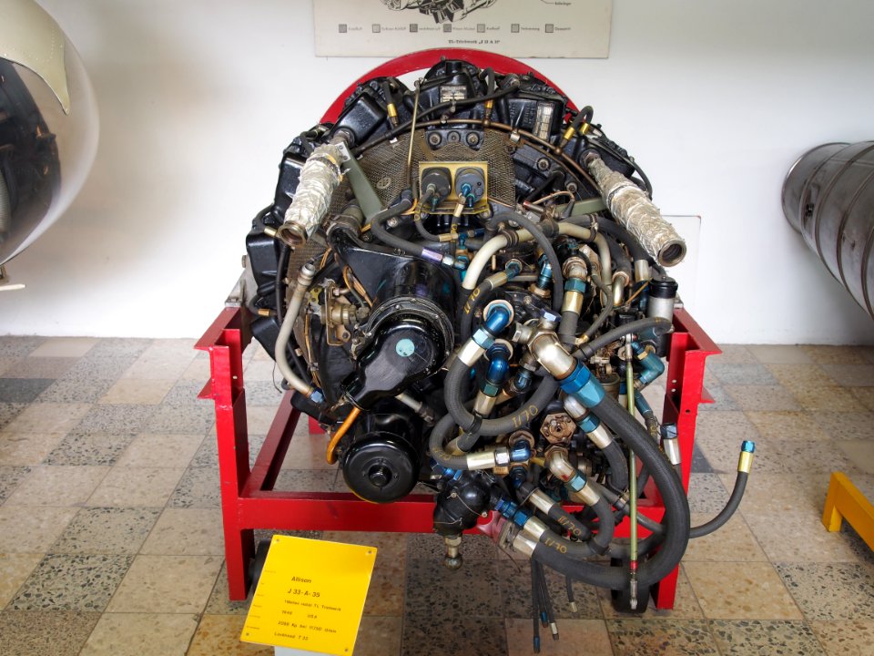 Allison J33-A-35 (1948) used in Lockheed T-33 at Flugausstellung Hermeskeil, pic2