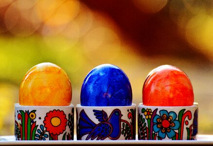Happy easter egg colored