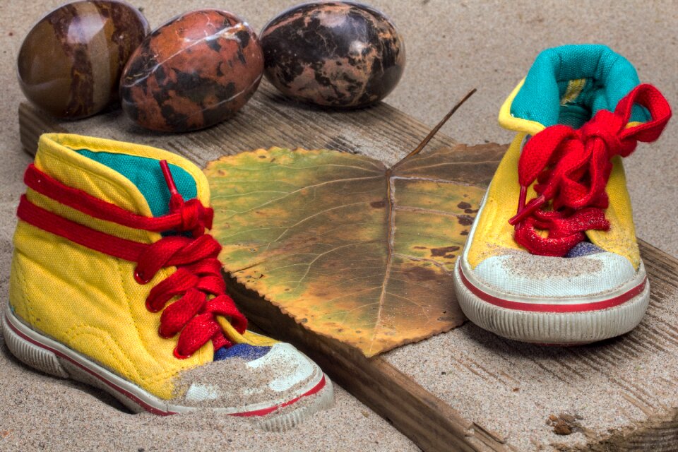 Sports shoes sneakers sand