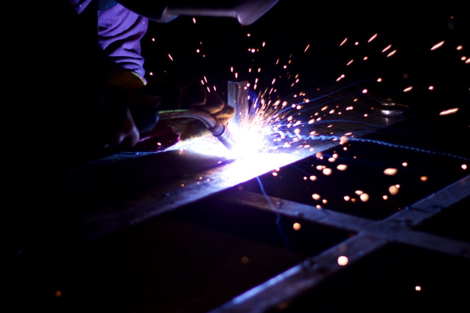 Weld metal metalwork