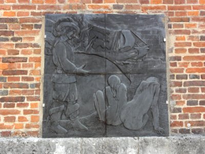 Allouville-Bellefosse (Seine-Mar.) plaque Pierre Belain d' Esnambuc