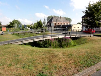 Allouville-Bellefosse (Seine-Mar.) parc-étang avec passerelles