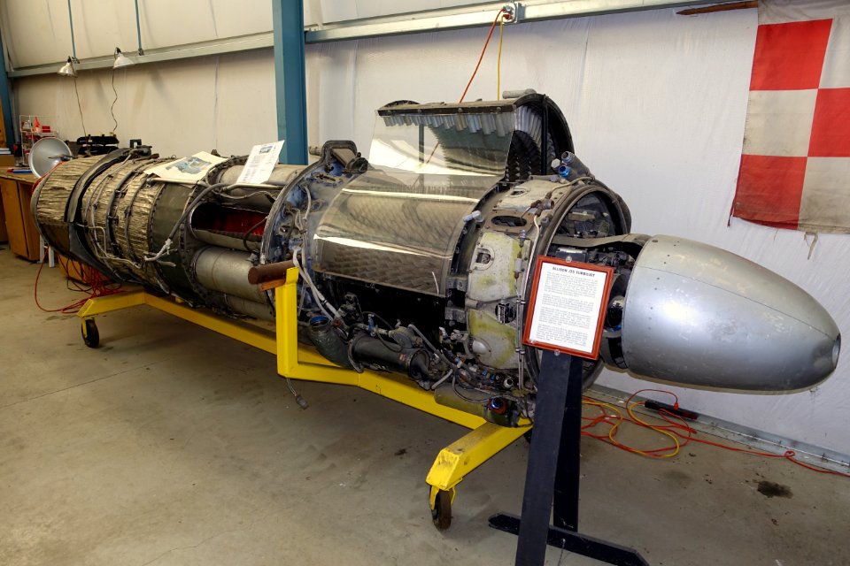 Allison J35 Turbojet, designed by General Electric - Oregon Air and Space Museum - Eugene, Oregon - DSC09744