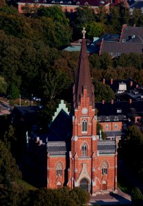 Allhelgonakyrkan–flygbild 06 september 2014