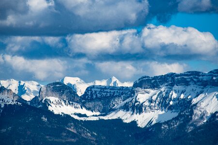 Mountains nature scenic photo