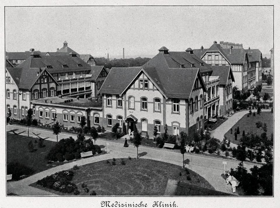 Allgemeine städtische Krankenanstalten, Medizinische Klinik, Foto von 1908