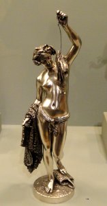Allegory of Fishing by James (Jean-Jacques) Pradier, mid 19th century, silvered bronze - Hood Museum of Art - DSC09164