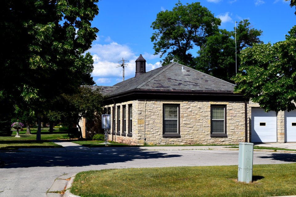 Allouez Water Department and Town Hall from side