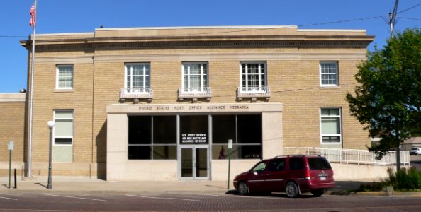 Alliance, Nebraska 401 Box Butte Ave post office from W
