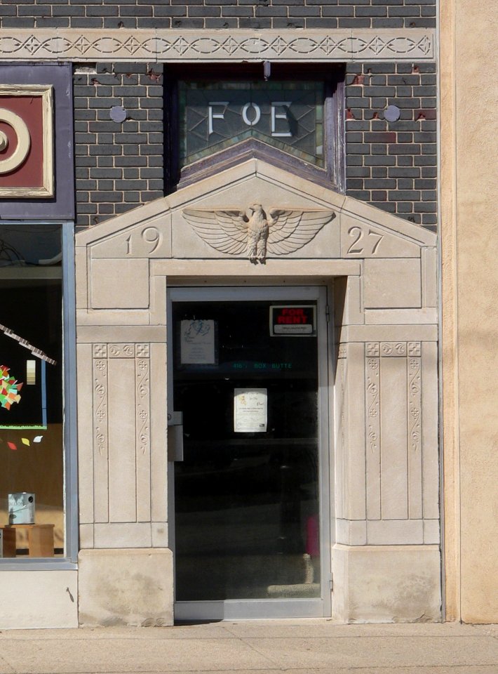 Alliance, Nebraska Eagles Building NE entrance