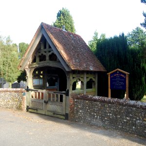All Saints Church, Church Road, Steep (NHLE Code 1351171) (July 2019) (Lychgate)