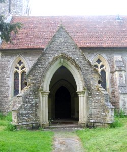All Saints Church, Main Road, Hursley (NHLE Code 1095797) (May 2021) (Entrance Porch) (2)