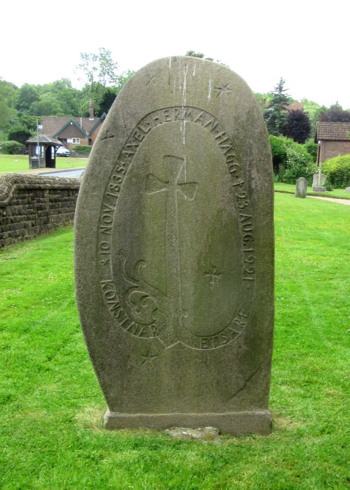 All Saints Church, Grayswood Road, Grayswood (June 2015) (Axel Haig Gravestone) (1)