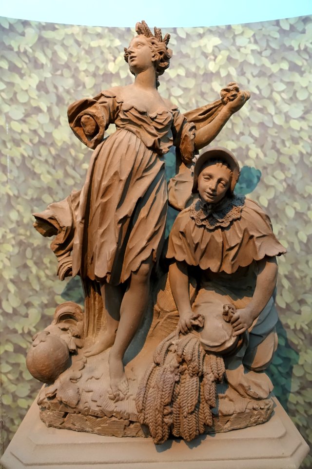 Allegory of Summer by Ferdinand Tietz and workshop, from the Grossen See in Veitschochheimer Garten, 1765-1768, stone - Mainfränkisches Museum - Würzburg, Germany - DSC05039