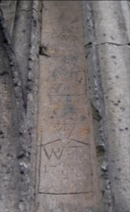 All Saints Church, Main Road, Hursley (NHLE Code 1095797) (May 2021) (Inscriptions on Doorway)