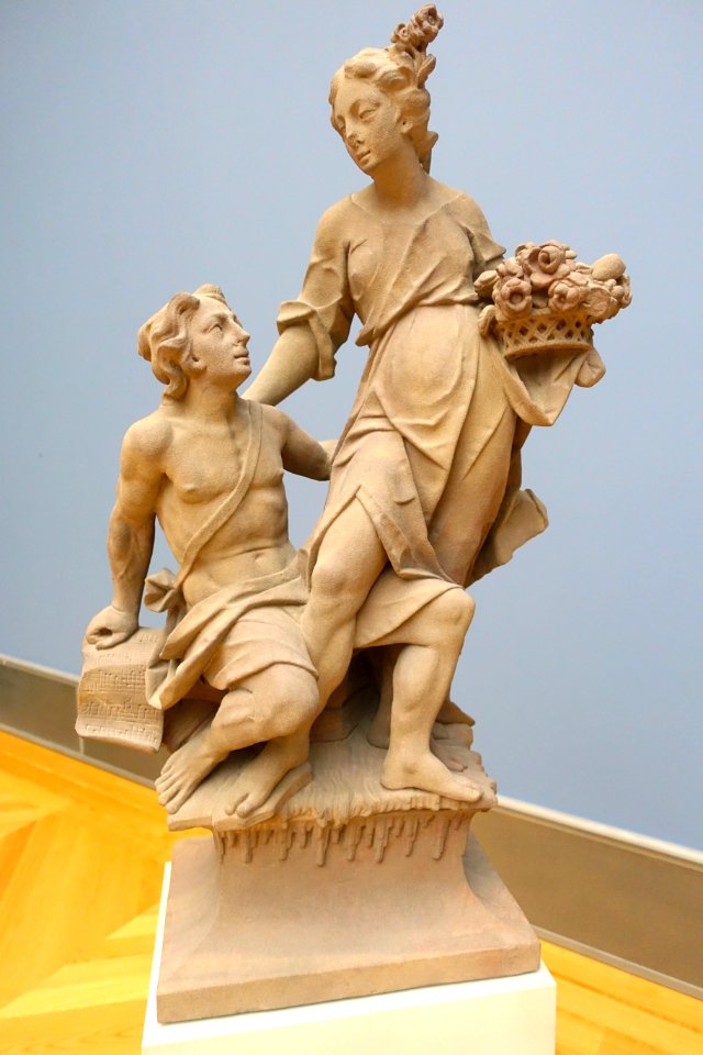 Allegory of Spring, by Johann Peter Alexander Wagner, Wurzburg, c. 1750-60, sandstone - Bode-Museum - DSC02867