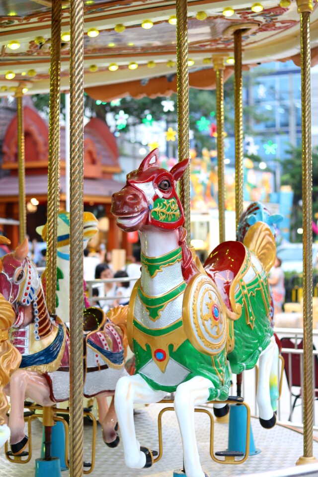 Pretty amusement park the player
