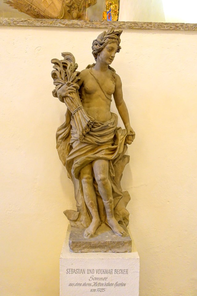 Allegory of Summer, by Sebastian and Volkmar Becker, c. 1725 - Mainfränkisches Museum - Würzburg, Germany - DSC05138