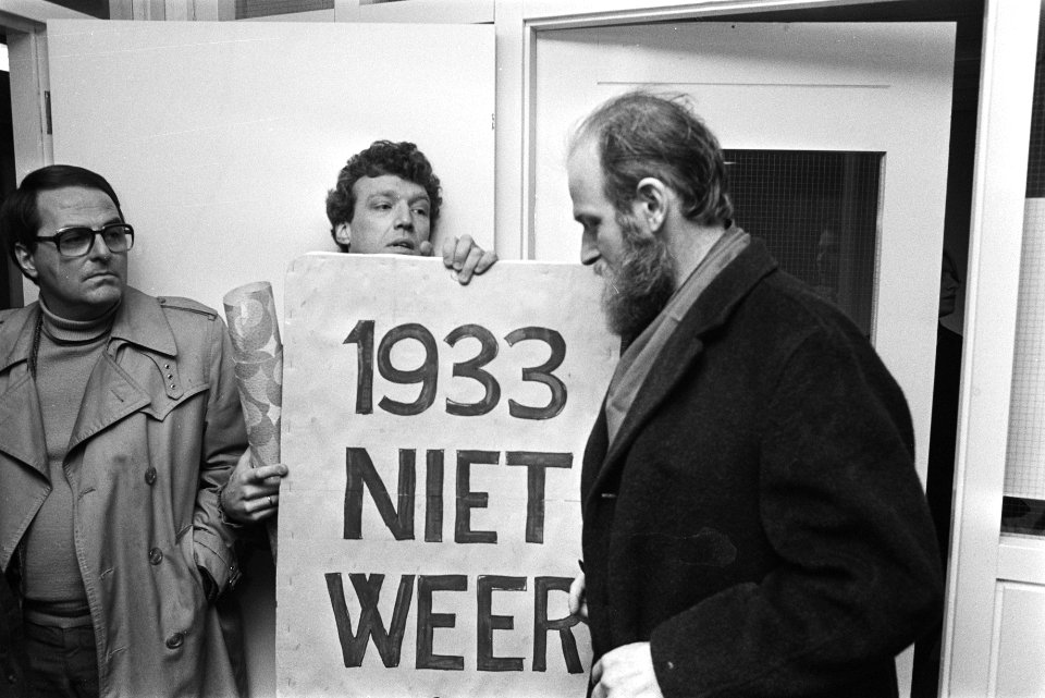 Almere, installatie 2 CP-raadsleden Vreeswijk en Fresco CP-raadslid Fresco loop, Bestanddeelnr 932-8344