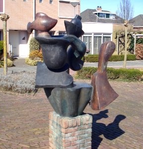 Alphen kunstwerk Marc groet 's morgens de dingen