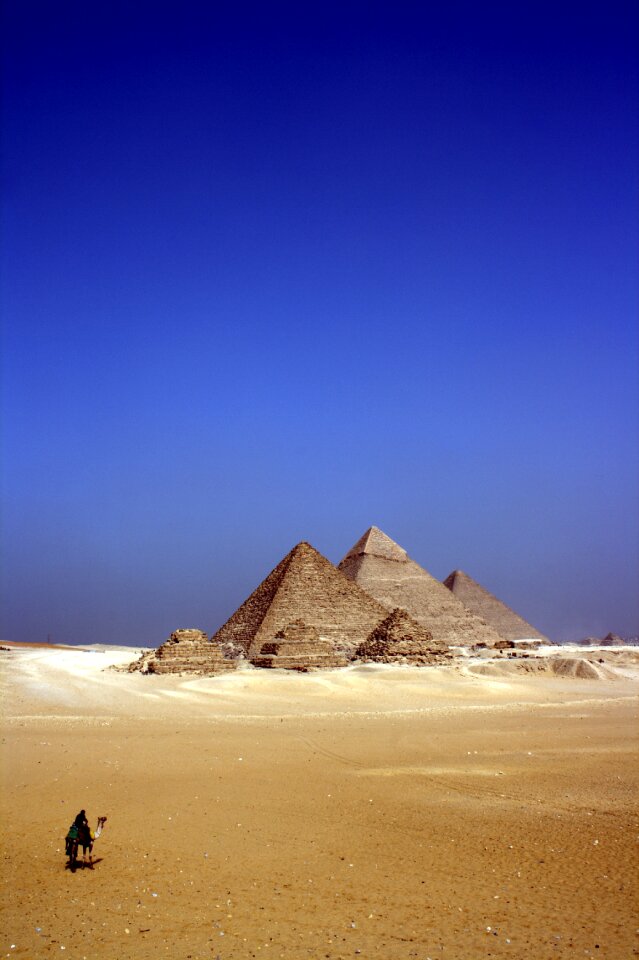 Egypt person pyramids