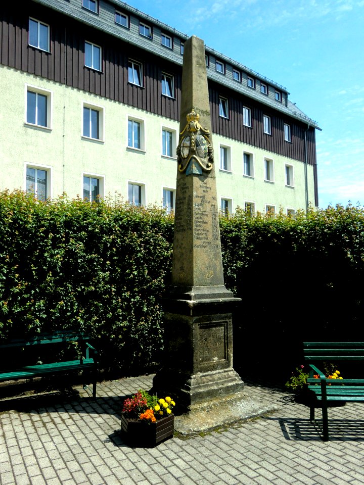 Altenberg-Kursächs.Postmeilensäule