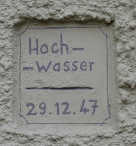Altensteig Hochwassermarke