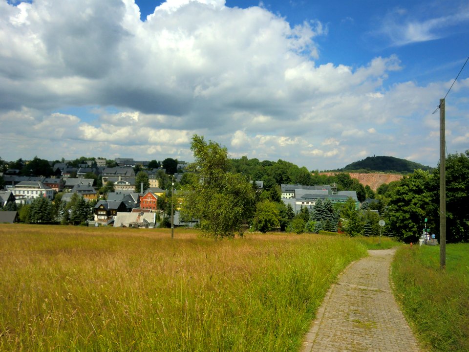 Altenberg Blick zur Pinge und Geisingberg