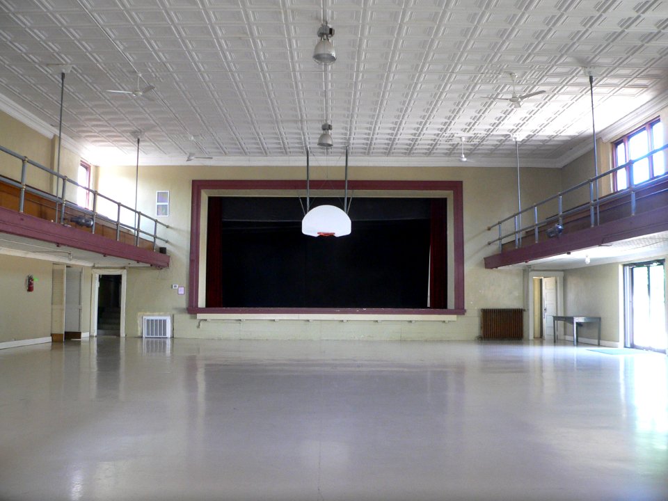 Alma, Nebraska auditorium interior facing W 1