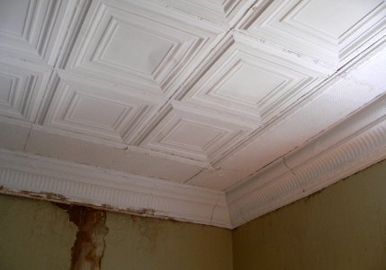 Alma, Nebraska auditorium interior ceiling NE corner