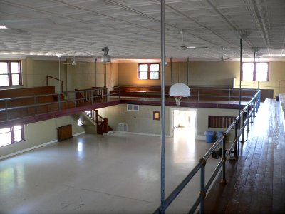 Alma, Nebraska auditorium interior facing NE 1