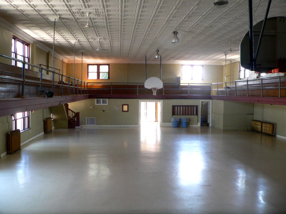 Alma, Nebraska auditorium interior facing E 1