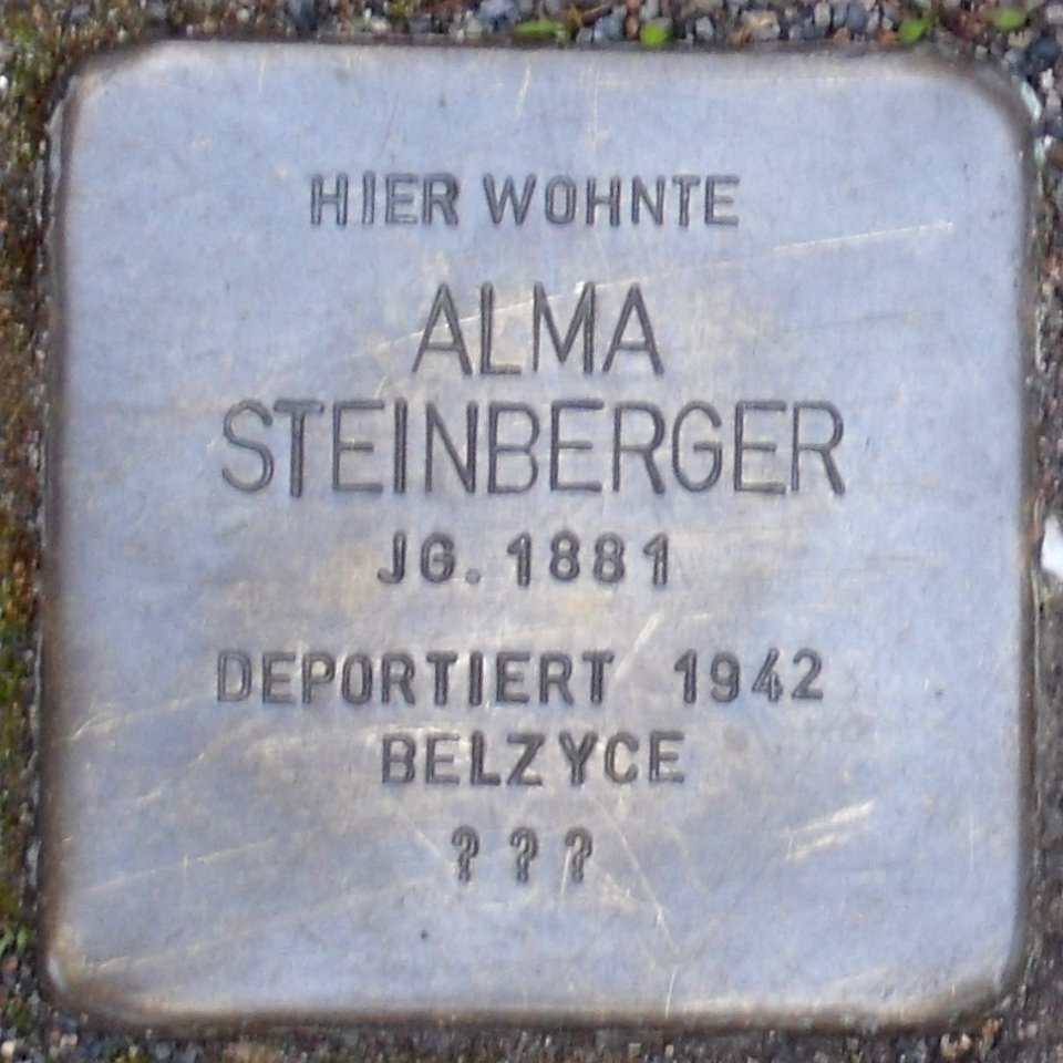 Alma Steinberger Stolperstein in Eisenach