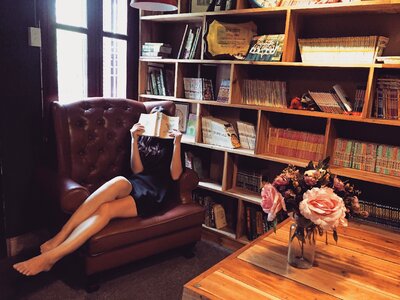 Books girl library