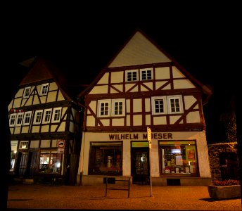Alsfeld, Mainzer Tor 12, Nachts
